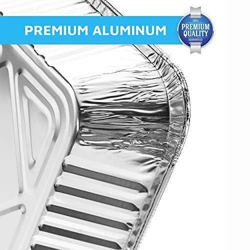 Alufolie Pfannen halbe Größe Bräter Chafing Pan | Großpackung 30 Stück ohne Deckel - Bild 7 von 8