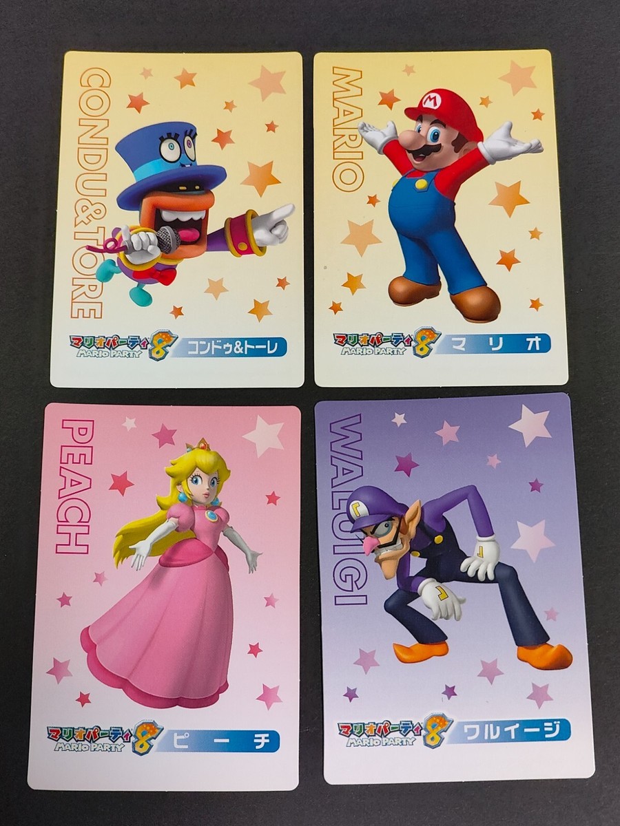 クリエイティブメモリーズ ボーホー台紙&マリタイムペーパー、スパーゴ台紙セット Mario Trading Cards - Peach, Mario, Waluigi, Kondo & Tore Rare