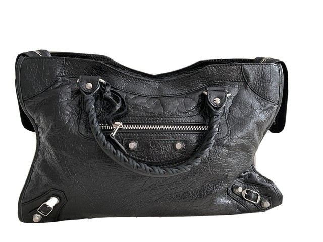 black and silver balenciaga