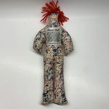 Dammit Doll Paint Splatter RedYarn Hair Plush Doll 12” Stress Reliever Voodo H8