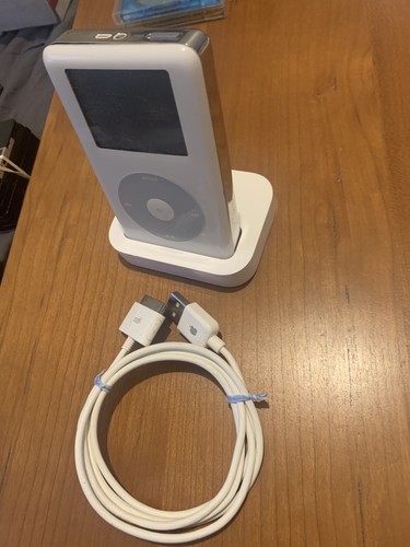 Apple iPod Classic White Dock -Model M9602GA. Excellent Condition w/Apple cord - Picture 6 of 8