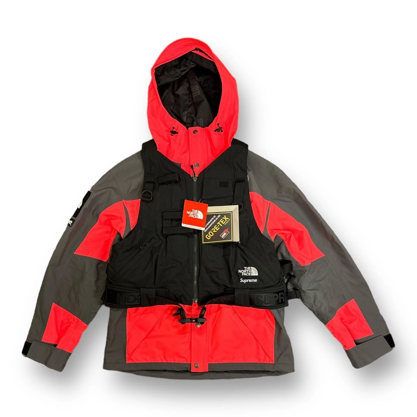 Veste de montagne Supreme × THE NORTH FACE 20SS RTG gilet Gore Tex NP61903I rouge M