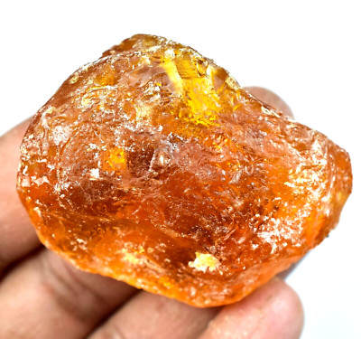 89.50 CT Natürlich Baltisch Karamellbonbon Ei Eigelb Bernstein Facettiert Grobem