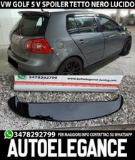 VW GOLF 5 V 2003-2008 SPOILER POSTERIORE SUL TETTO DESIGN GTI NERO LUCIDO ..-