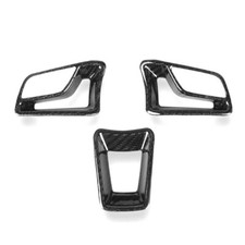Carbon Fiber Steering Wheel Cover Trim For Porsche 718 Boxster Macan 911
