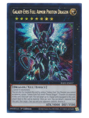 x3 Galaxy-Eyes Full Armor Photon Dragon RA01-EN037 Secret Rare
