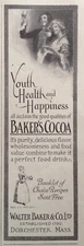 1917 AD(K14)~WALTER BAKER & CO. DORCHESTER, MASS. BAKER'S COCOA DRINK