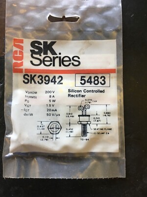 SK3942 - Silicon Controlled Rectifier - Crosses with NTE5483