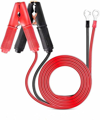 2 Stück 30A Krokodilklemmen Starthilfekabel für Autobatterieladegerät