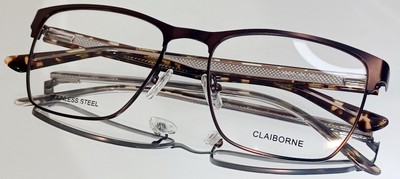 Originale CLAIBORNE CB270 4IN Eyeglasses MATTE BROWN New Metal 55-18-145
