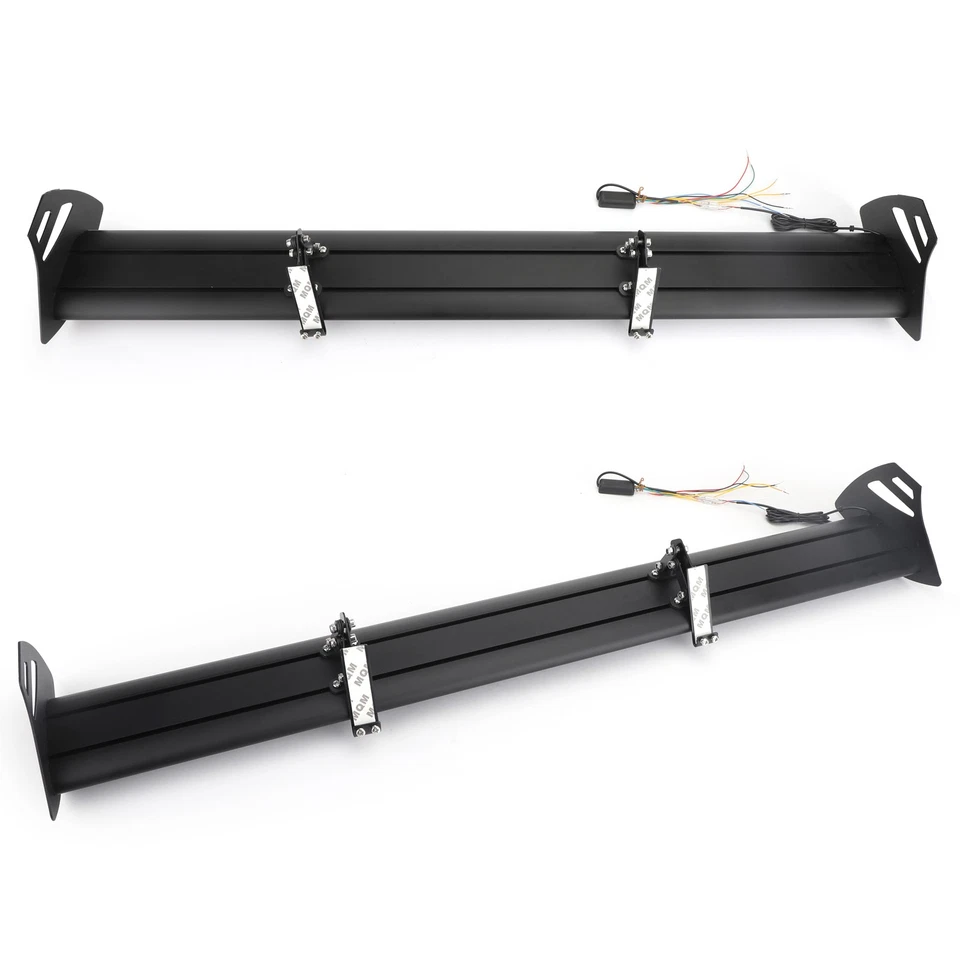 Universal Hatch Rear Trunk Wing Racing Spoiler With LED Light For Hatchback USA Foto 4 de 4