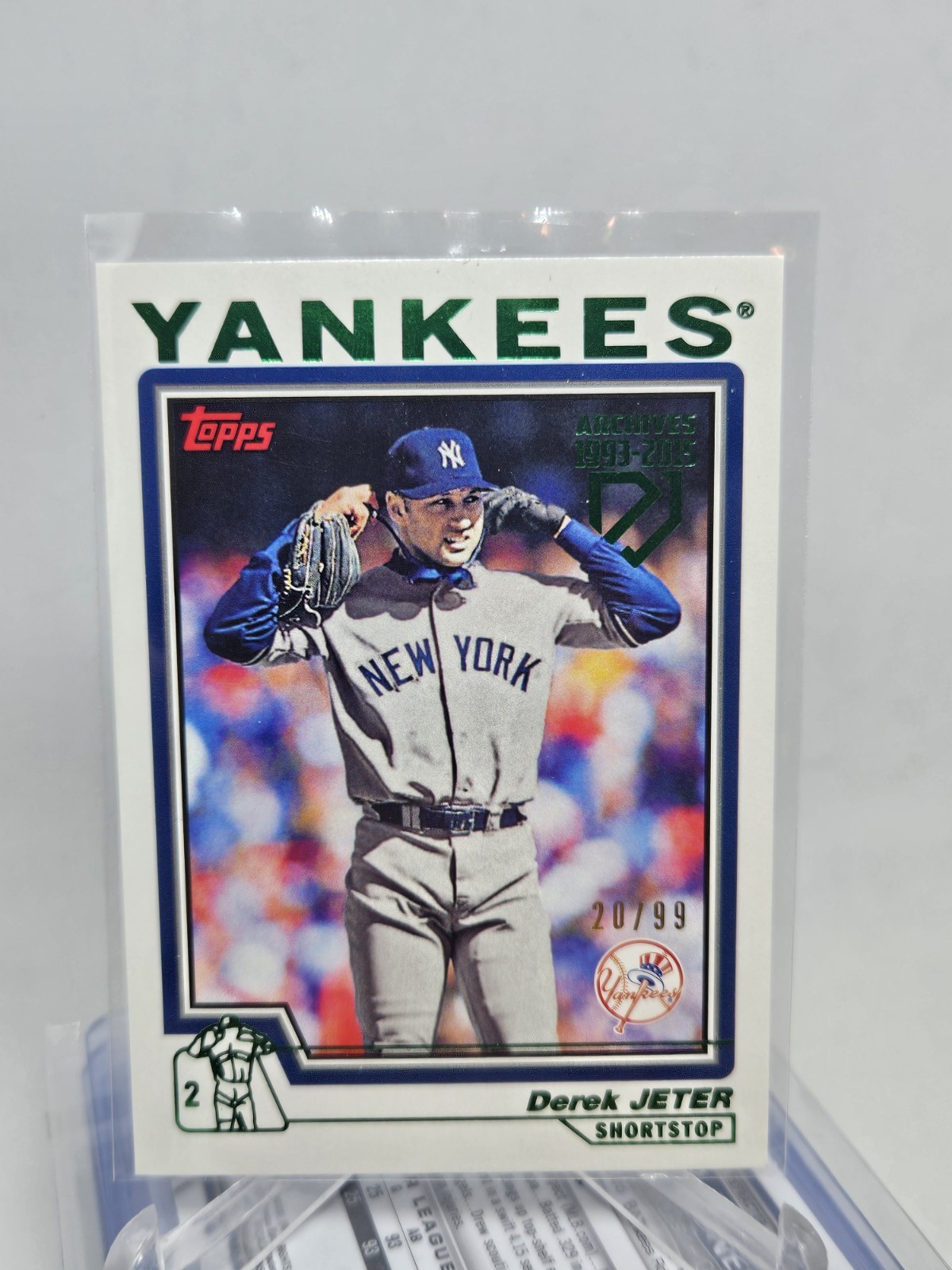 2017 Topps Archives Retrospective 2004 Green Derek Jeter /99 #DJ-12 Yankees