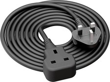 Outdoor Extension Lead 5m Plug Socket Power Cable Extra Long Extension Cord 13A