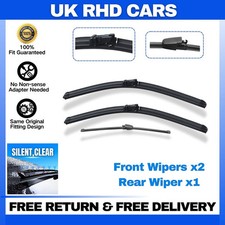 Front and Rear Windscreen Wipers For SEAT Ibiza SC 2011-2017 24"16"13"