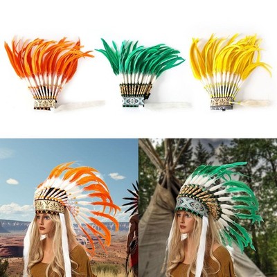 Feder Kopfschmuck Dekoration kreativer American Chief Indianer Kopfschmuck für Party