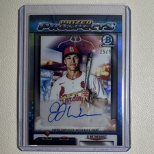 Topps Bowman Draft 2025 JJ Wetherholt Chrome Auto /99 Cardinals MLB
