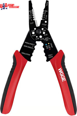 WG-015 Professional 8-Inch Wire Stripper/Crimping Tool, Cable Cutter/Crimper, Wi