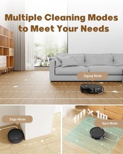 3in1 Robot Vacuum and Mop Combo 5000Pa Suction，Works 2.4G WiFi App Remote 3