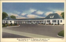 Riverton New Jersey NJ Motel Vintage Postcard