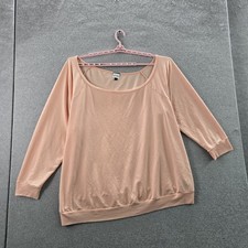 Torrid Women Shirt 6 Pink Scoop Neck Pullover