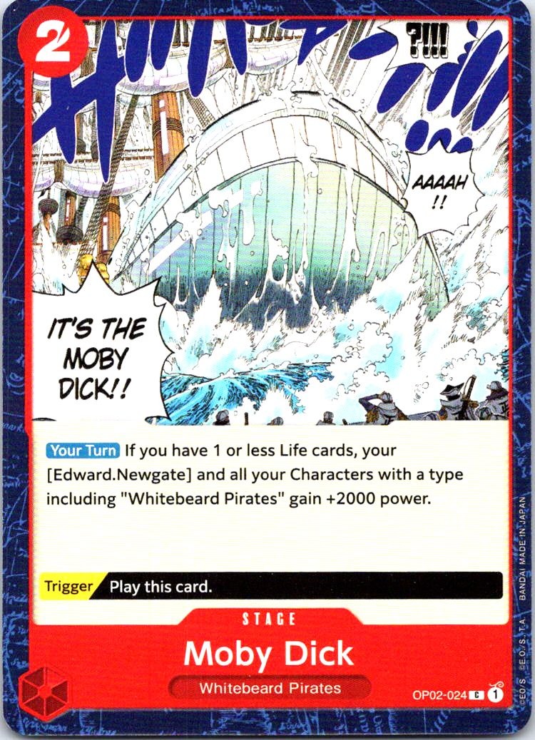 Moby Dick OP02-024 Common Paramount War NM