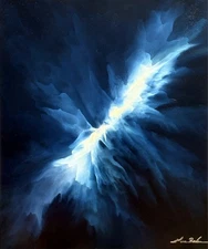 Original  Contemporary Oil Painting Modern Abstract Fine Art Canvas Signed