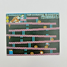 Donkey Kong Mario Pauline 1985 - Vintage Japanese Menko Card - Famicom Amada