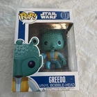 Star Wars Greedo #7 Funko POP! (Blue Box, Large Font, Rare, Retired)  Hard Case