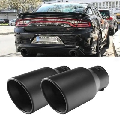 2X Car Exhaust Pipe Tip Rear Throat Muffler Tailpipe For Dodge Charger