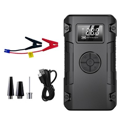8000mAh Air Compressor Electric Car Pump Automatic Tire Inflator with LED Light