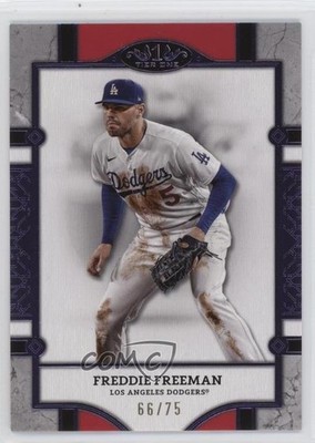2024 Topps Tier One Tier 2 Purple Foil 66/75 Freddie Freeman #44 0w8