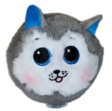 Ty Beanie Bouncers - SLUSH the Husky Dog (3-4 Inch) NEW Bouncy Ball Toy