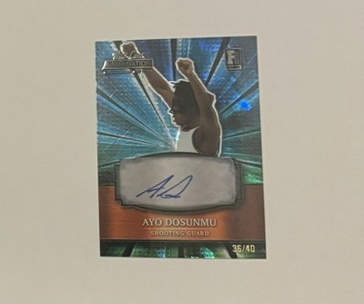 AYO DOSUNMU 2021-22 Wild Card Alumination Helo Lux Rookie Autograph /40 Illini