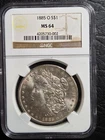 Beautiful 1885 O Morgan Silver Dollar NGC Graded MS 64