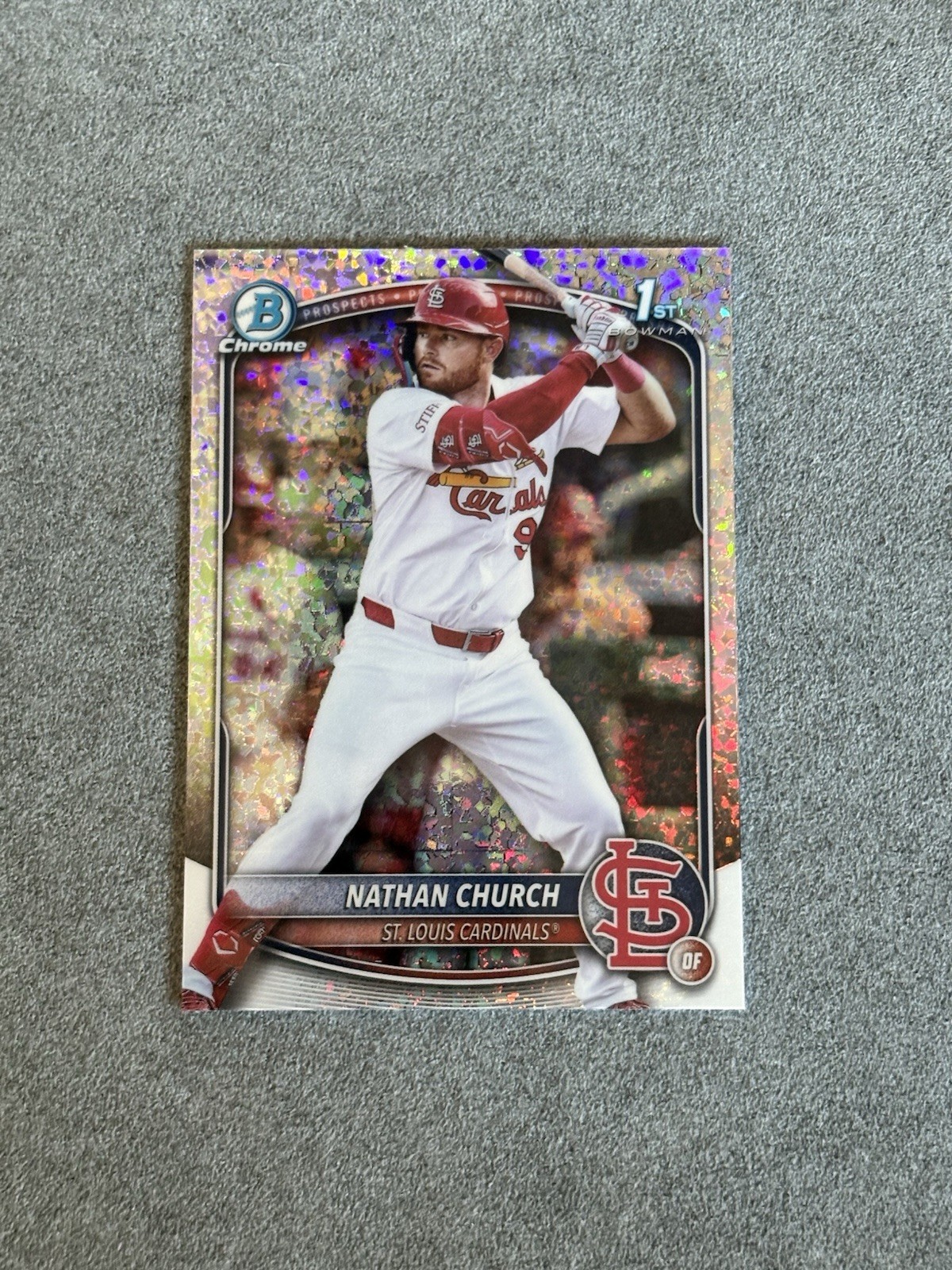 2025 Bowman Chrome Prospect Nathan Church 1st Bowman #BCP-192 Mini Diamond