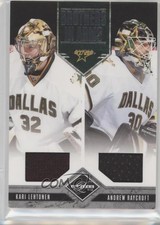 2011 Limited Brothers In Arms Materials 2/199 Kari Lehtonen Andrew Raycroft d4e