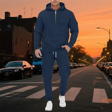 Mens Sweatsuits 2 Piece Sport Tracksuit Jogger Sweat Suits Jogging Outfits