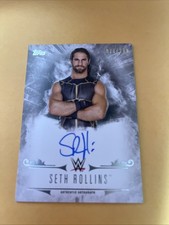 2016 Topps WWE Undisputed Seth Rollins Auto /299 #UA-SR On Card