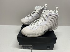 Nike Little Posite One Triple White GS Size 7 Y