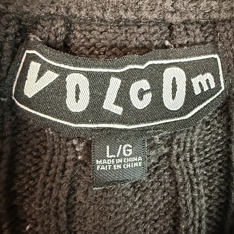 Volcom Multicolor Striped Cable Knit Crew Sweater — Preowned Women’s - Image 3 of 4