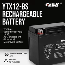 YTX12-BS Motorcycle Battery for KAWASAKI 900CC Vulcan 900 Classic 2006 - 2020