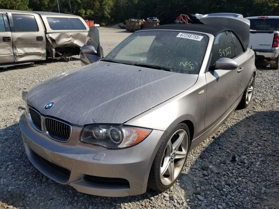 08 2008 BMW 135I CONVERTIBLE DOOR FRONT RIGHT PASSENGER SILVER Foto 3 de 4