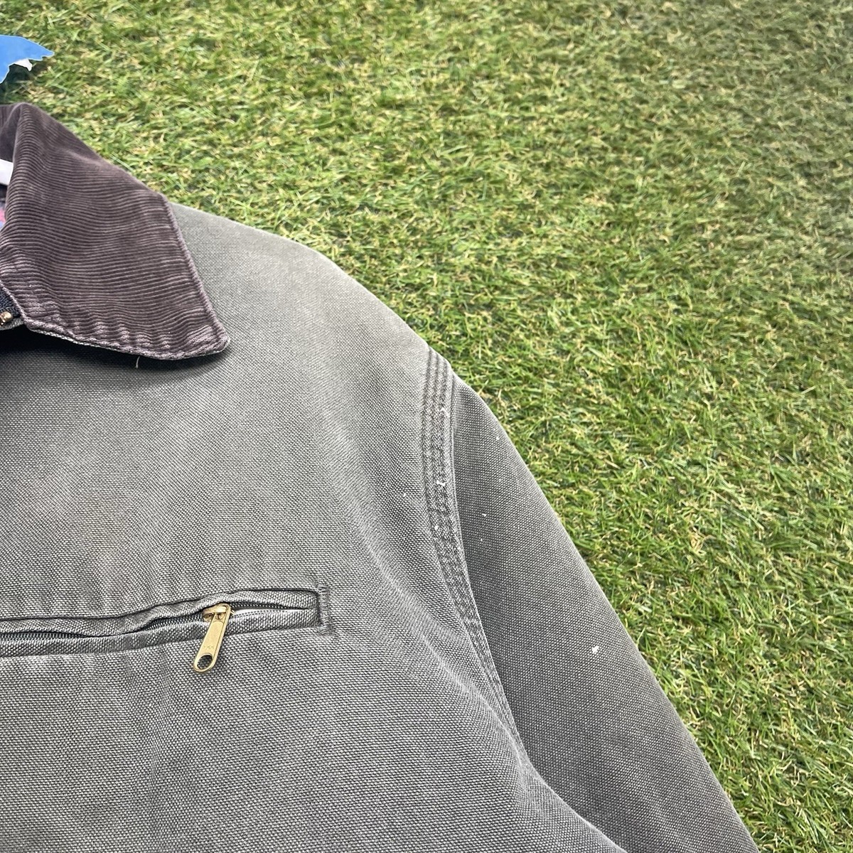 Vintage Carhartt Detroit Jacket Mens Large Aztec Southwestern