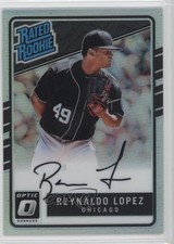 2017 Donruss Optic Rated Rookies Signatures Holo Prizm Reynaldo Lopez Auto 9wa