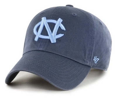 North Carolina Tar Heels 47 Brand Clean Up Adjustable Hat UNC Vintage Navy A4