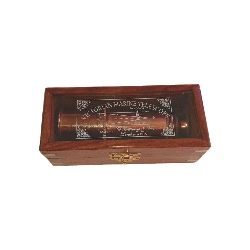 Victorian Marine Telescope  ROYAL NAVY Makers W. Ottway & Co. London - 1915 - Image 3 of 4