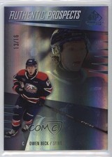 2023-24 Upper Deck SP Game Used CHL Edition 13/16 Owen Beck #20 7ez