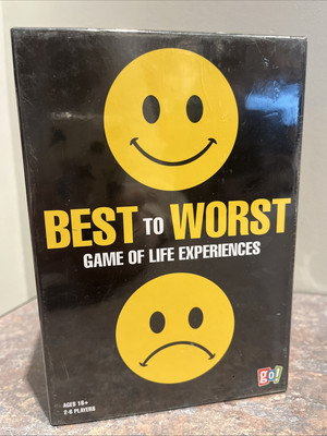 Best to Worst Game of Life Experiences Card Game Multiplayer Party Group New Box