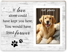 Dog Memorial Picture Frame, Pet Sentiment Memorial Gifts for Loss of Dog, Pet 
