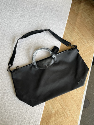 Longchamp Black Large Capacity Travel Bag Unisex Dust Bag Included No Box